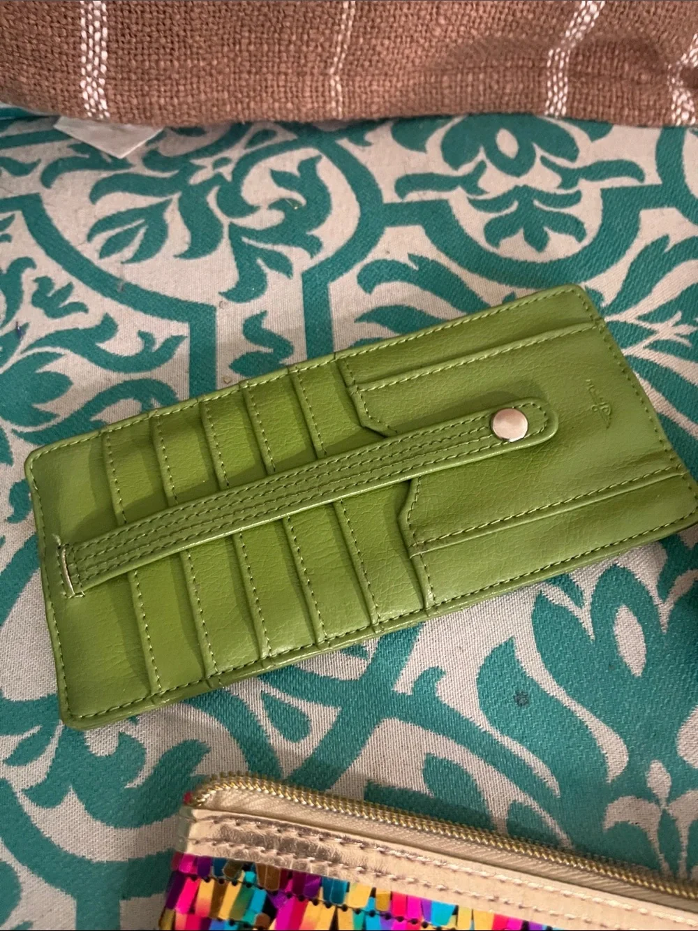 3 for 1 TARTE sequin pouch with gold trim Nanette Lepore Wallet + card holder - Picture 4 of 4